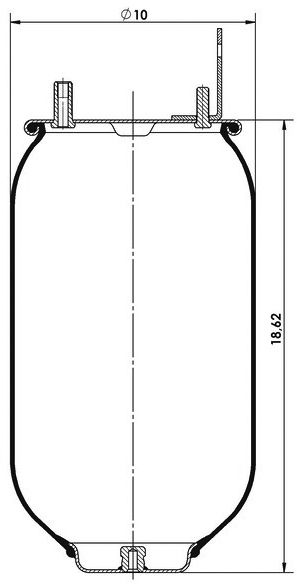 GA9648-S Amerikan Tip Üst Metalli Alt Pistonsuz