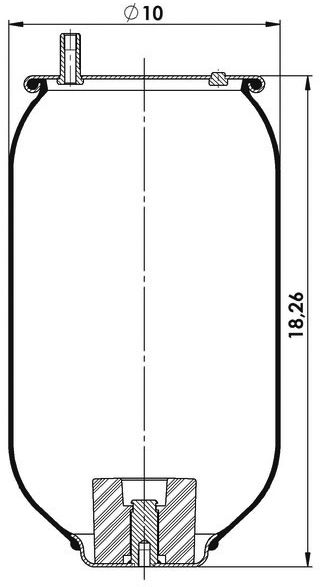 GA9935-S Amerikan Tip Üst Metalli Alt Pistonsuz
