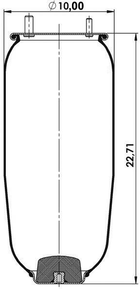 GA9645-S Amerikan Tip Üst Metalli Alt Pistonsuz
