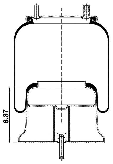 GA9780-CP Amerikan Tip Komple Plastik Pistonlu