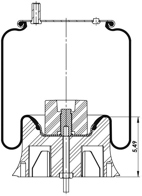 GA9936-CP Amerikan Tip Komple Plastik Pistonlu